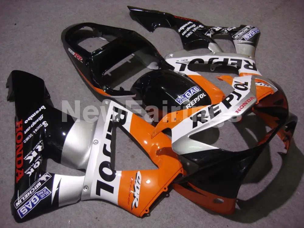 Orange and Silver Black Repsol - CBR 929 RR 00-01 Fairing