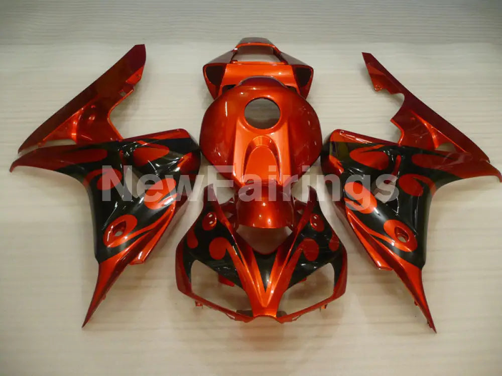 Orange Black Factory Style - CBR1000RR 06-07 Fairing Kit -