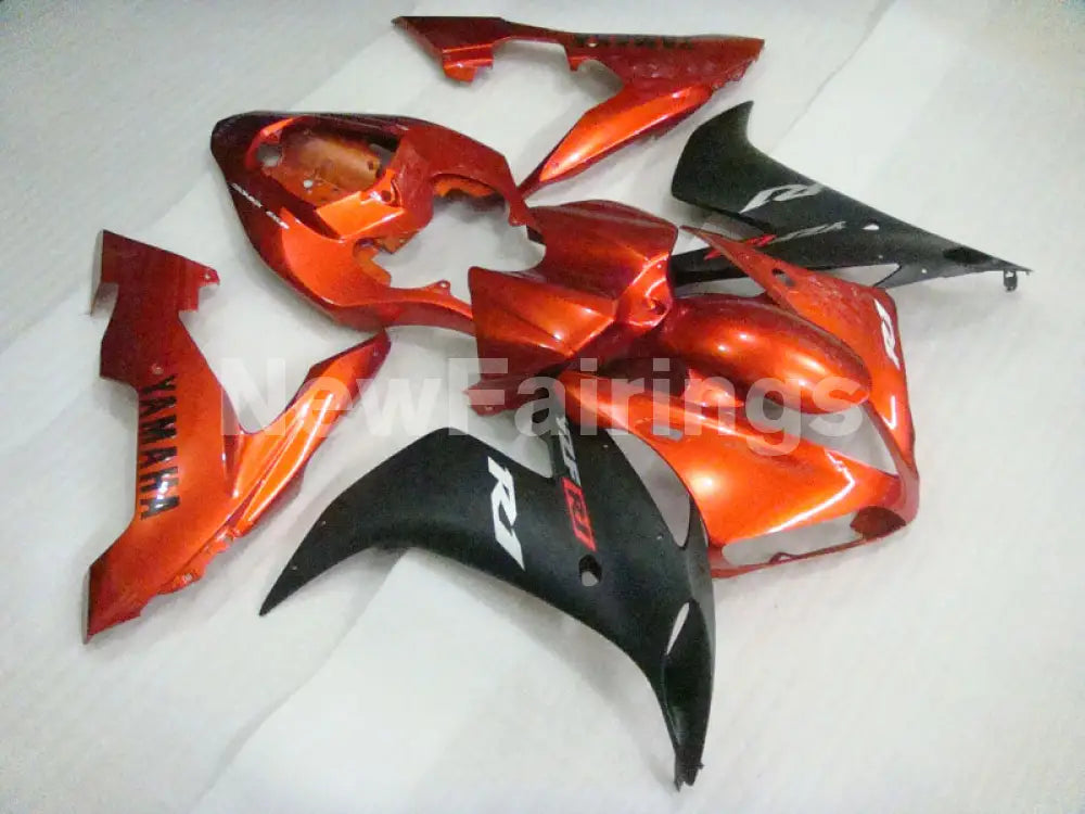 Orange Matte Black Factory Style - YZF-R1 04-06 Fairing Kit