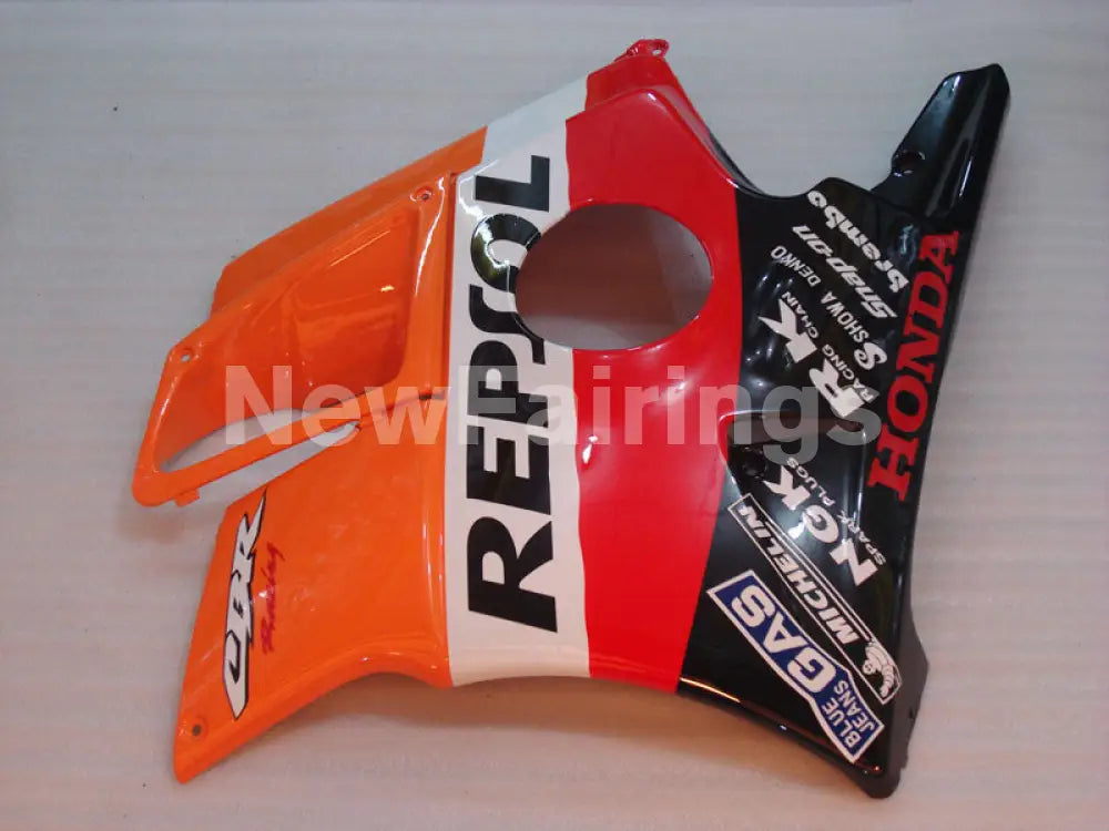 Orange Red and Black Repsol - CBR600 F2 91-94 Fairing Kit -