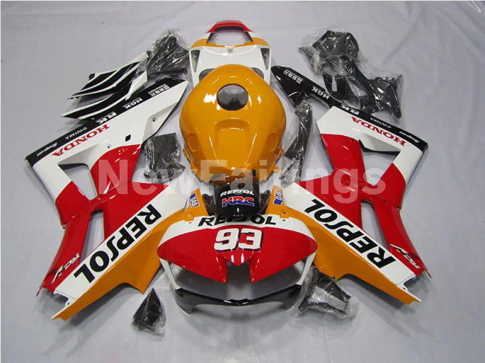 Orange Red and White Repsol - CBR600RR 13-23 Fairing Kit -