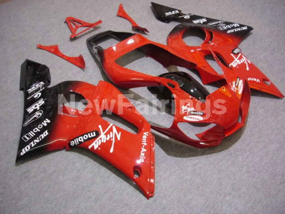 Red and Black Dunlop - YZF-R6 98-02 Fairing Kit Vehicles & Parts > Vehicle Parts & Accessories > Motor Vehicle Parts >