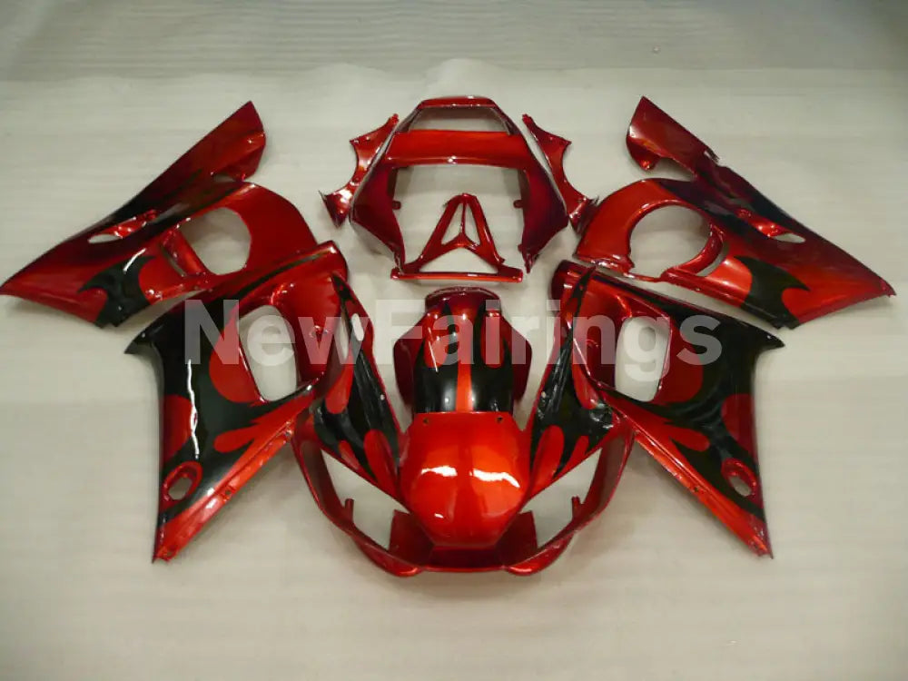 Red and Black Factory Style - YZF-R6 98-02 Fairing Kit Vehicles & Parts > Vehicle Parts & Accessories > Motor Vehicle