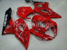 Laden Sie das Bild in den Galerie-Viewer, Red and Black Flame - GSX - R1000 05 - 06 Fairing Kit