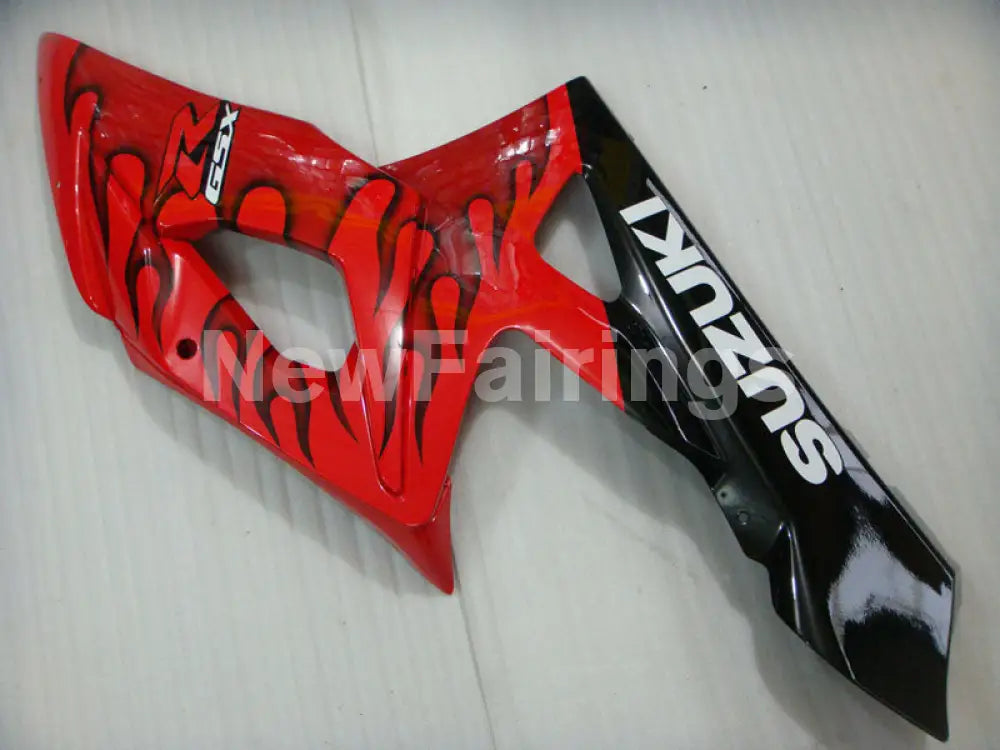 Red and Black Flame - GSX - R1000 05 - 06 Fairing Kit