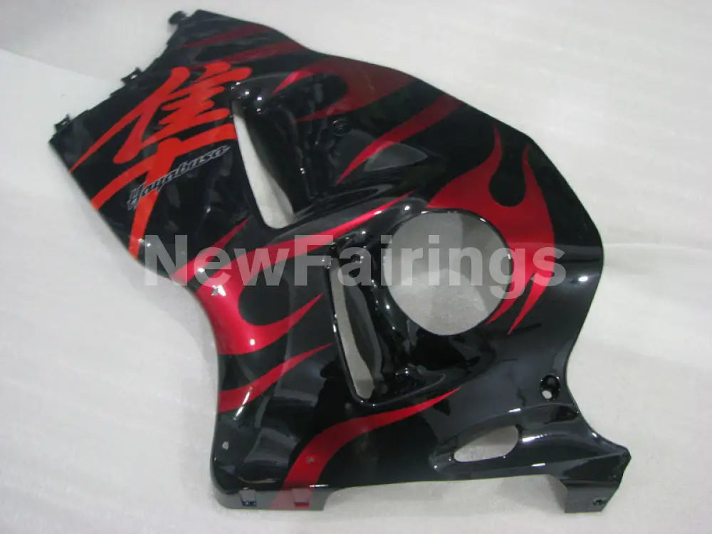 Red and Black Flame - GSX1300R Hayabusa 99-07 Fairing Kit