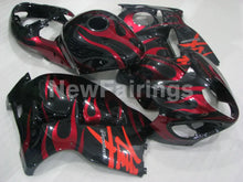 Laden Sie das Bild in den Galerie-Viewer, Red and Black Flame - GSX1300R Hayabusa 99-07 Fairing Kit