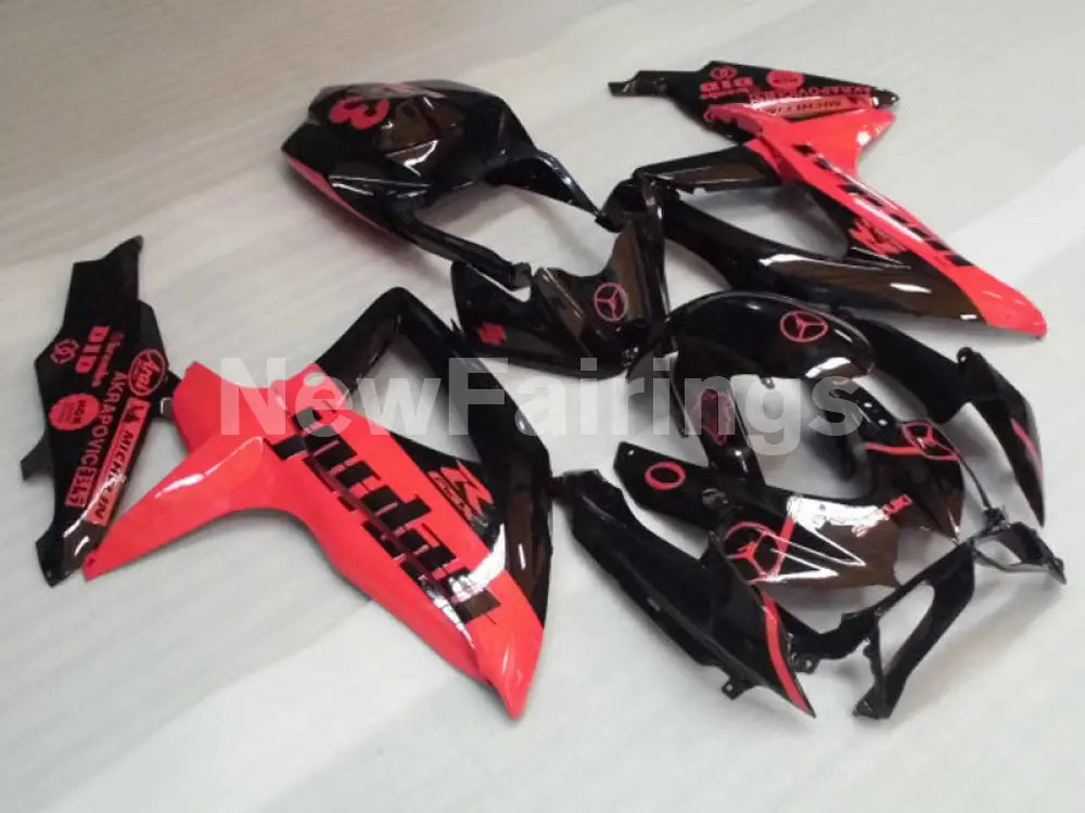 Red and Black Jordan - GSX-R750 08-10 Fairing Kit Vehicles