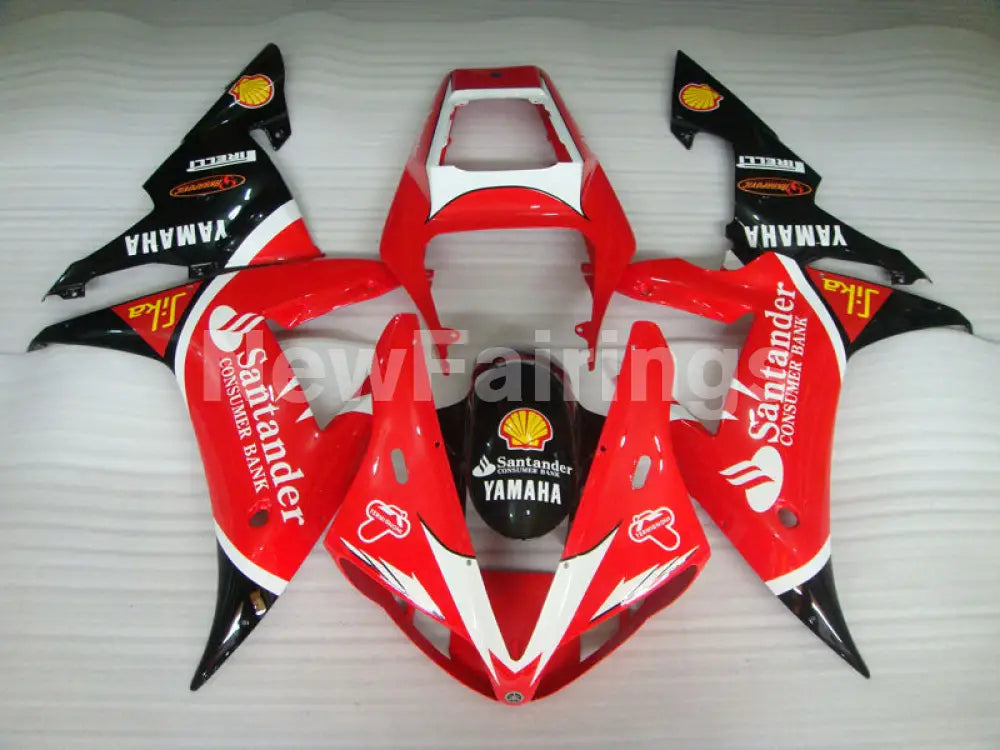 Red and Black Santander - YZF-R1 02-03 Fairing Kit