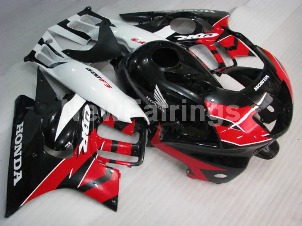 Red and Black White Factory Style - CBR600 F3 95-96 Fairing