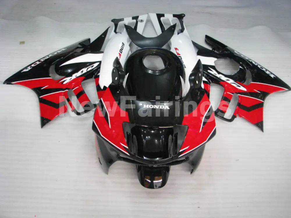 Red and Black White Factory Style - CBR600 F3 97-98 Fairing