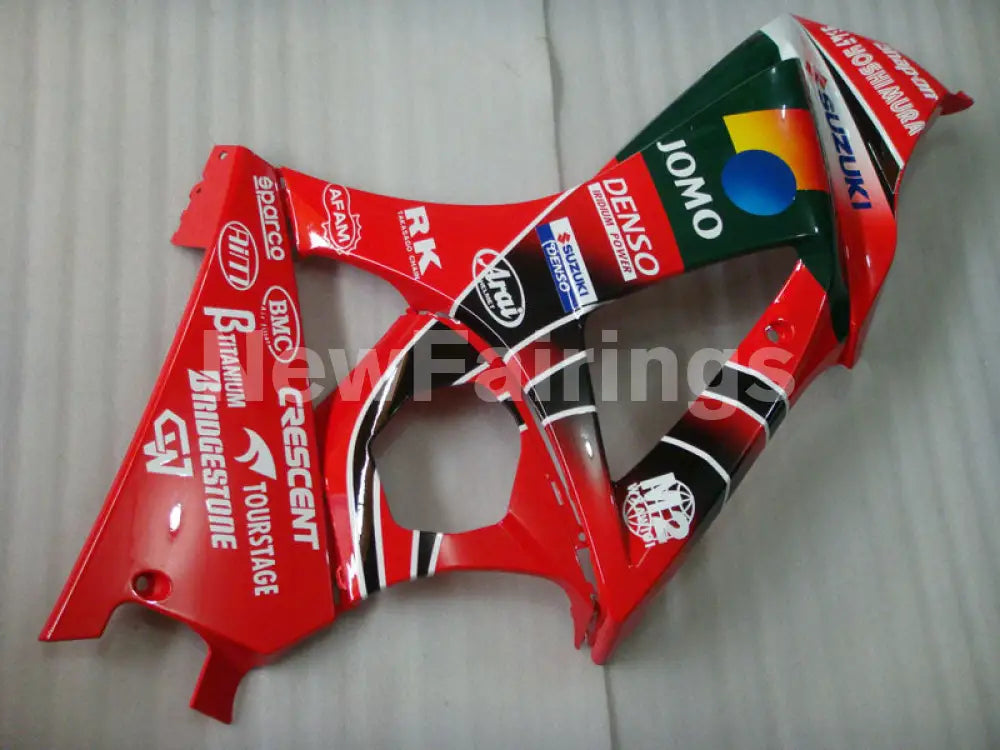 Red and Green Black Yoshimura - GSX - R1000 07 - 08 Fairing