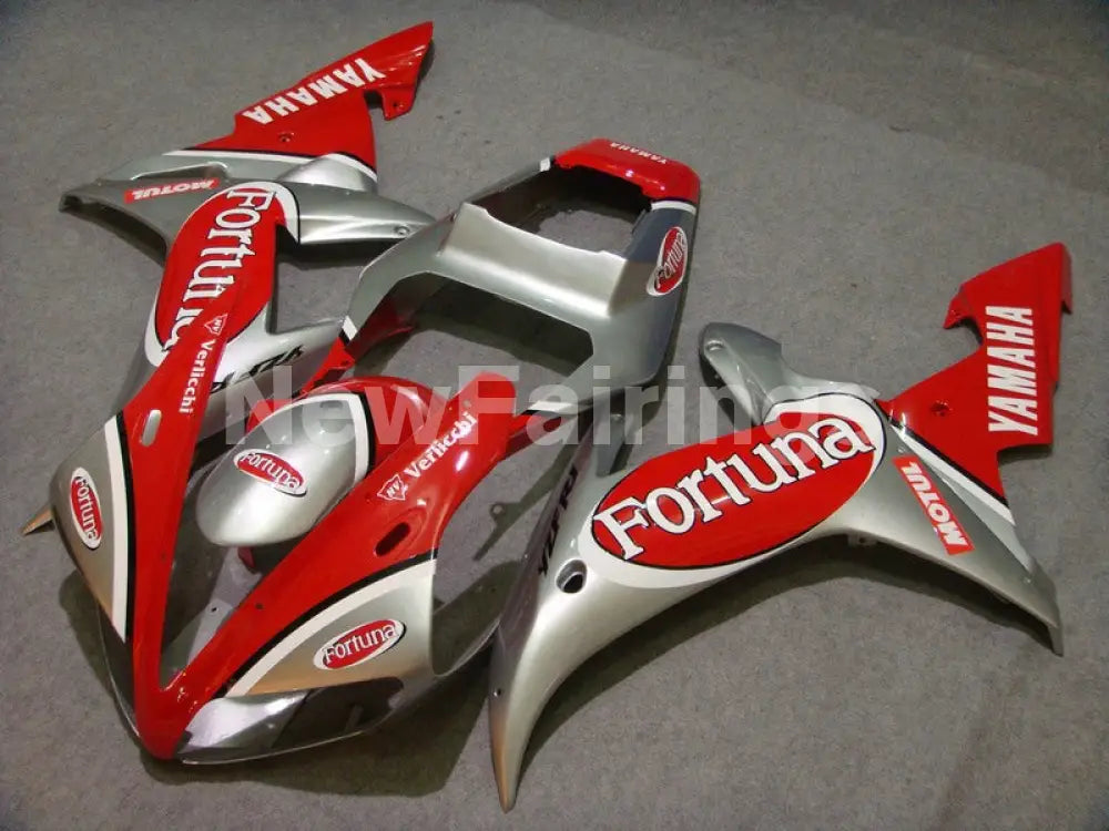 Red and Silver Fortuna - YZF-R1 02-03 Fairing Kit