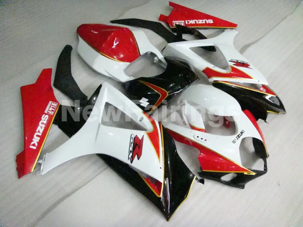 Red and White Black Factory Style - GSX - R1000 07 - 08