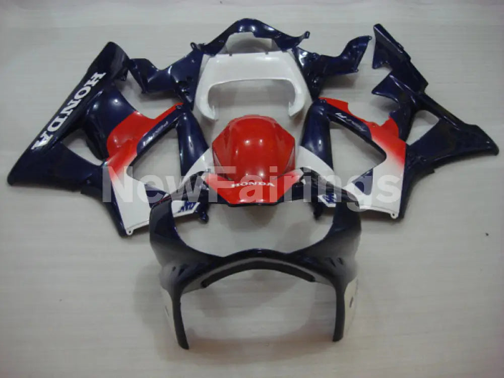 Red and White Blue Factory Style - CBR 929 RR 00-01 Fairing