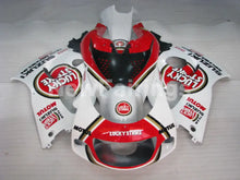 Laden Sie das Bild in den Galerie-Viewer, Red and White Lucky Strike - GSX-R600 96-00 Fairing Kit -