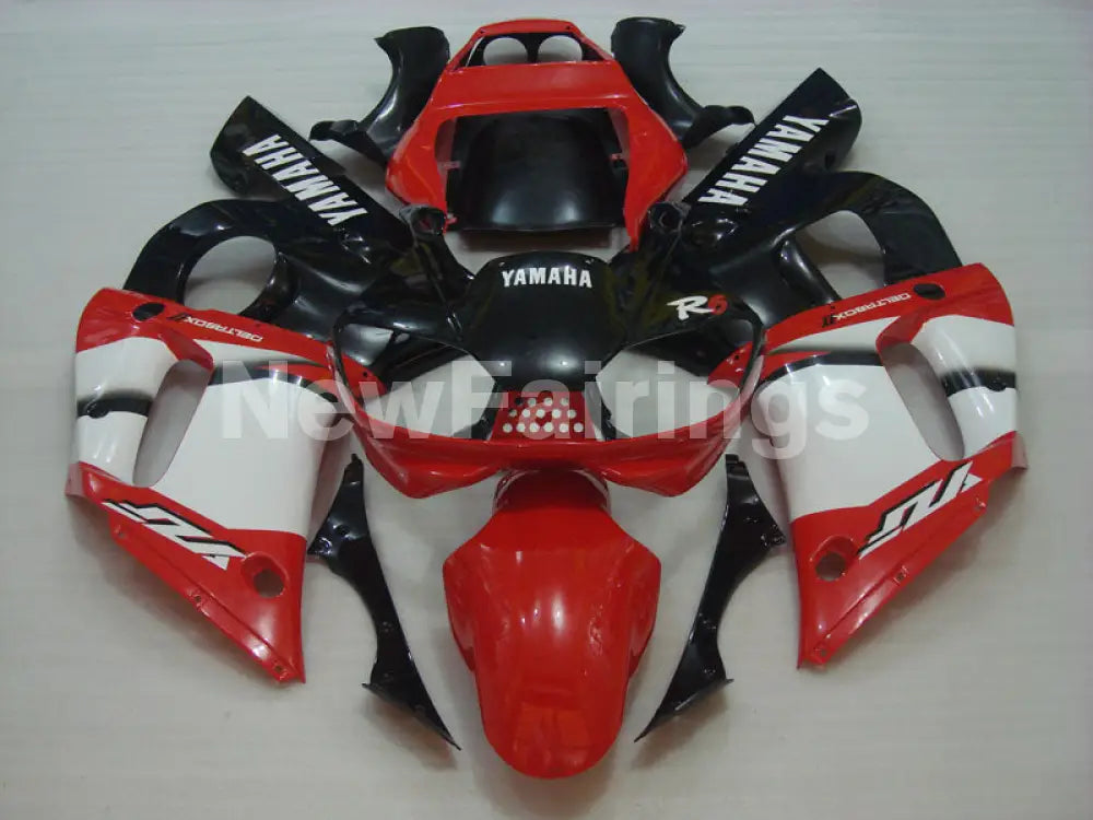 Red Black and White Factory Style - YZF-R6 98-02 Fairing Kit Vehicles & Parts > Vehicle Parts & Accessories > Motor