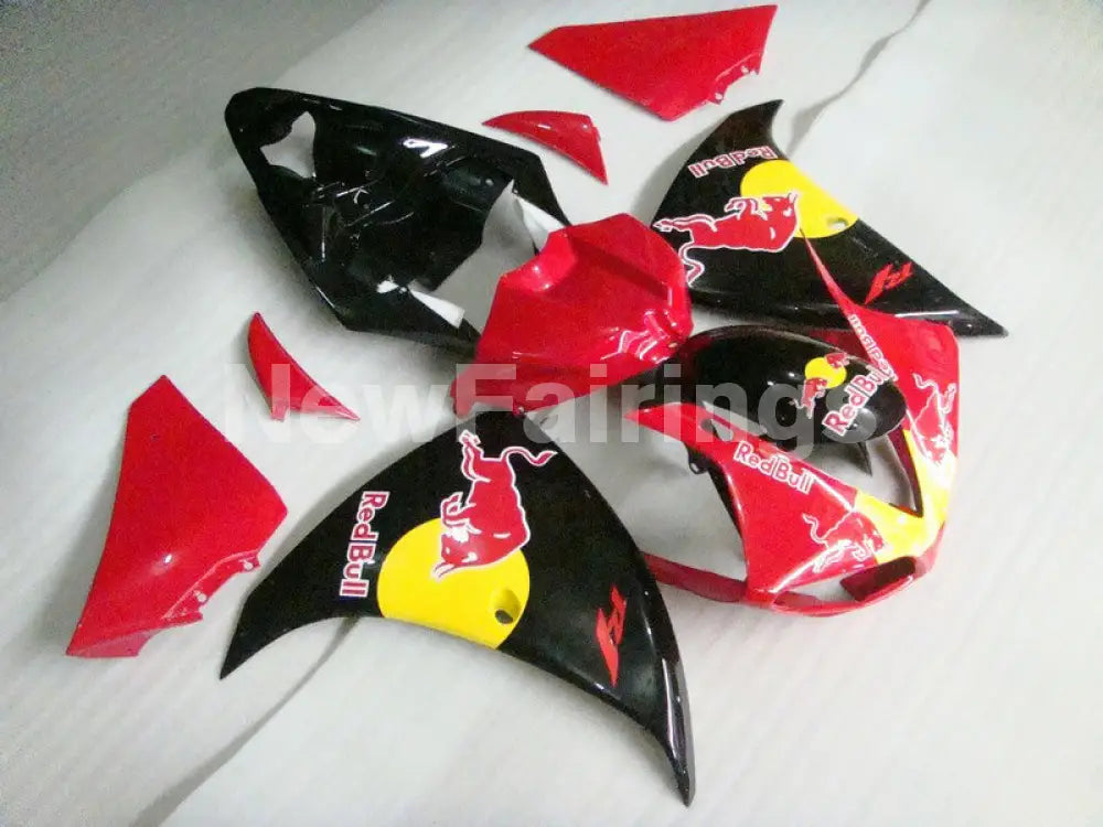 Red Black Red Bull - YZF-R1 12-14 Fairing Kit - Vehicles &