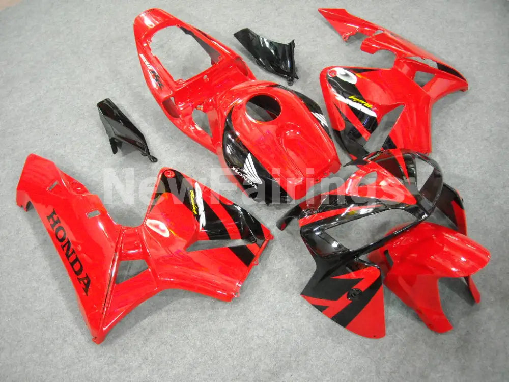 Red and Black Factory Style - CBR600RR 05-06 Fairing Kit -