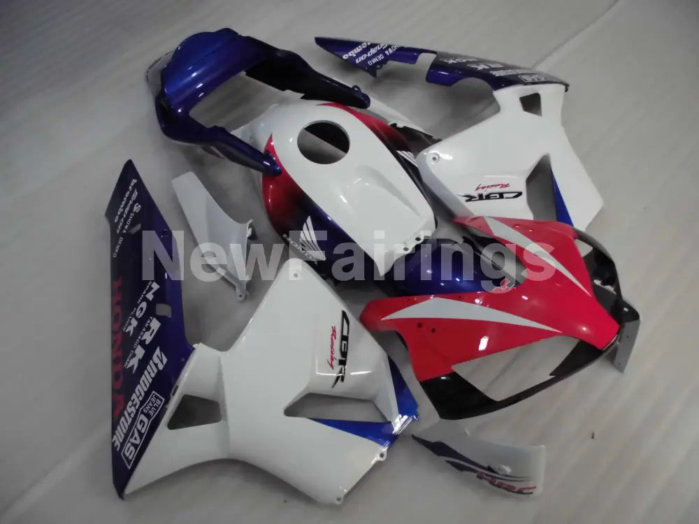 Red Blue and White Factory Style - CBR600RR 03-04 Fairing