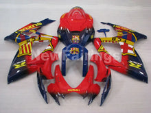 Laden Sie das Bild in den Galerie-Viewer, Red and Blue Yellow FCB - GSX-R600 06-07 Fairing Kit -