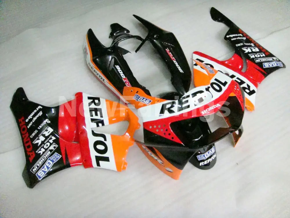 Red Orange and Black Repsol - CBR 919 RR 98-99 Fairing Kit -