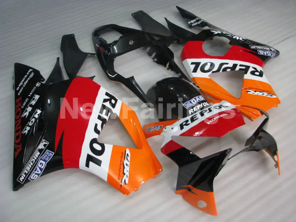 Red Orange Black Repsol - CBR 954 RR 02-03 Fairing Kit -