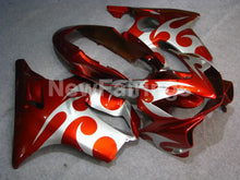 Laden Sie das Bild in den Galerie-Viewer, Red and Silver Flame - CBR600 F4i 04-06 Fairing Kit -