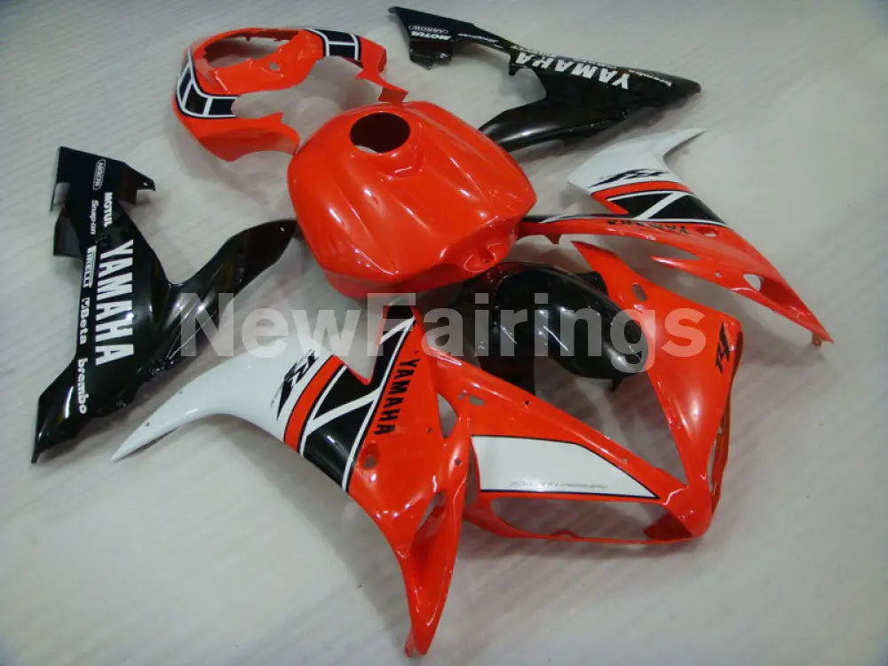 Red White Black Factory Style - YZF-R1 04-06 Fairing Kit