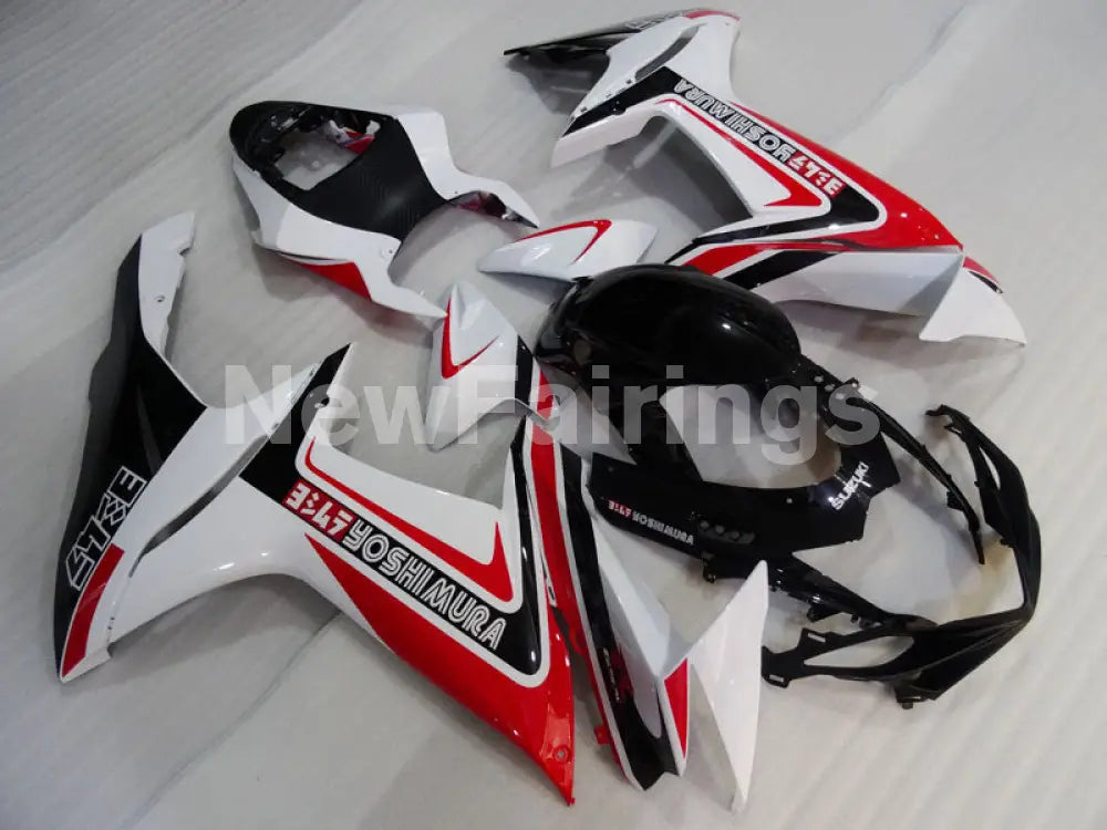 Red and White Black Yoshimura - GSX-R600 11-24 Fairing Kit