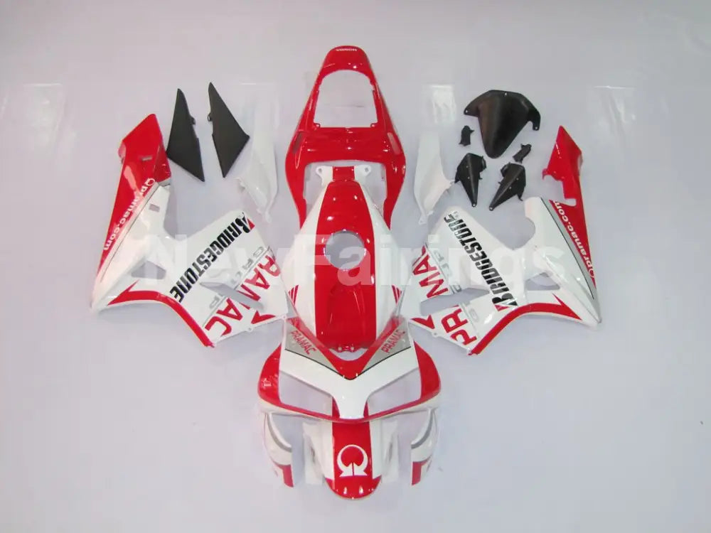 Red and White PRAMAC - CBR600RR 03-04 Fairing Kit - Vehicles