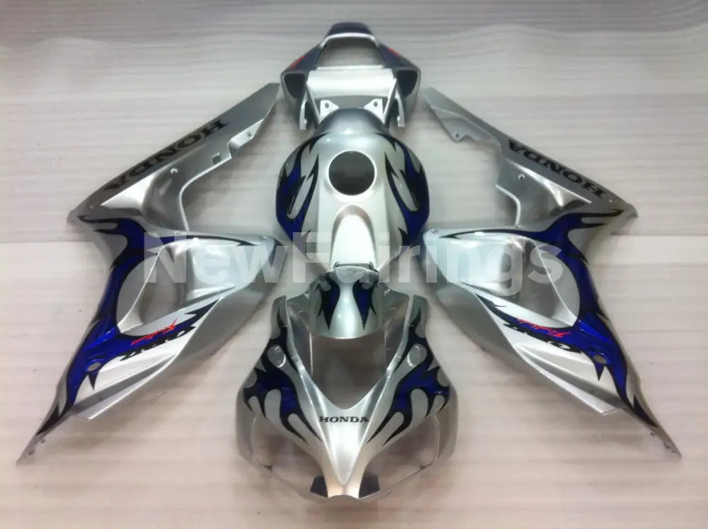 Silver Blue Flame - CBR1000RR 06-07 Fairing Kit - Vehicles &