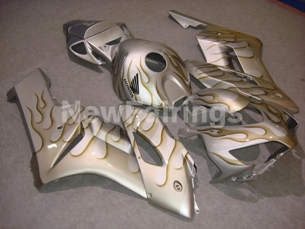 Silver with Flame - CBR1000RR 04-05 Fairing Kit - Vehicles &