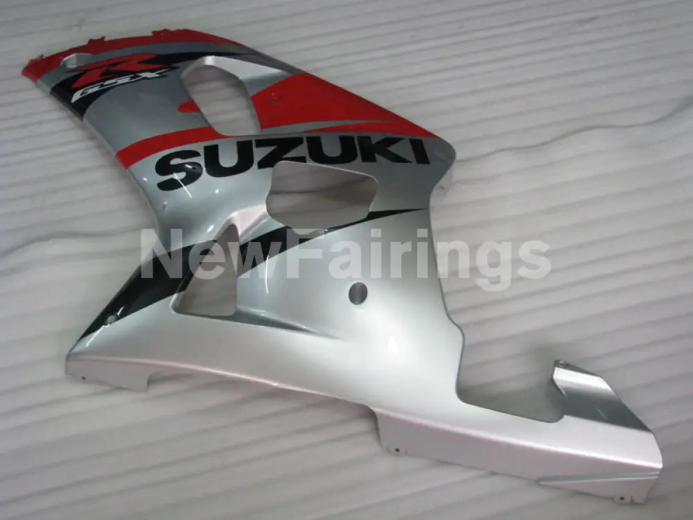 Silver and Red Black Factory Style - GSX-R750 00-03 Fairing