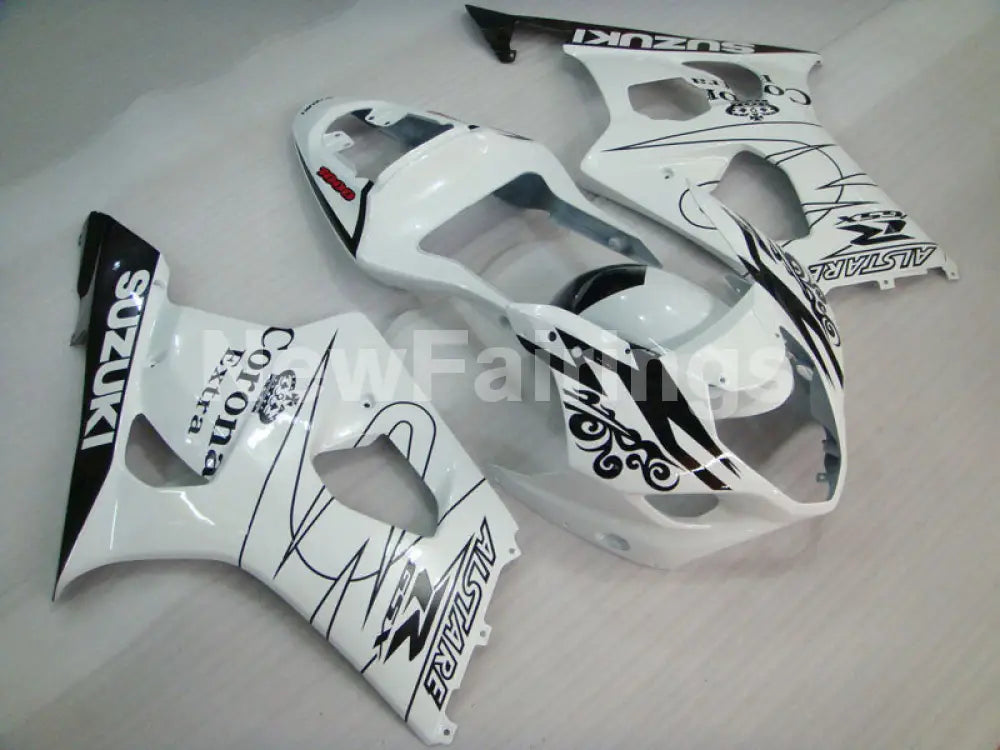 White and Black Corona - GSX - R1000 03 - 04 Fairing Kit