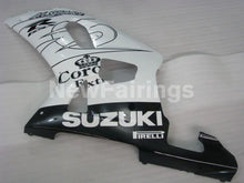 Laden Sie das Bild in den Galerie-Viewer, White and Black Corona - GSX-R600 01-03 Fairing Kit -