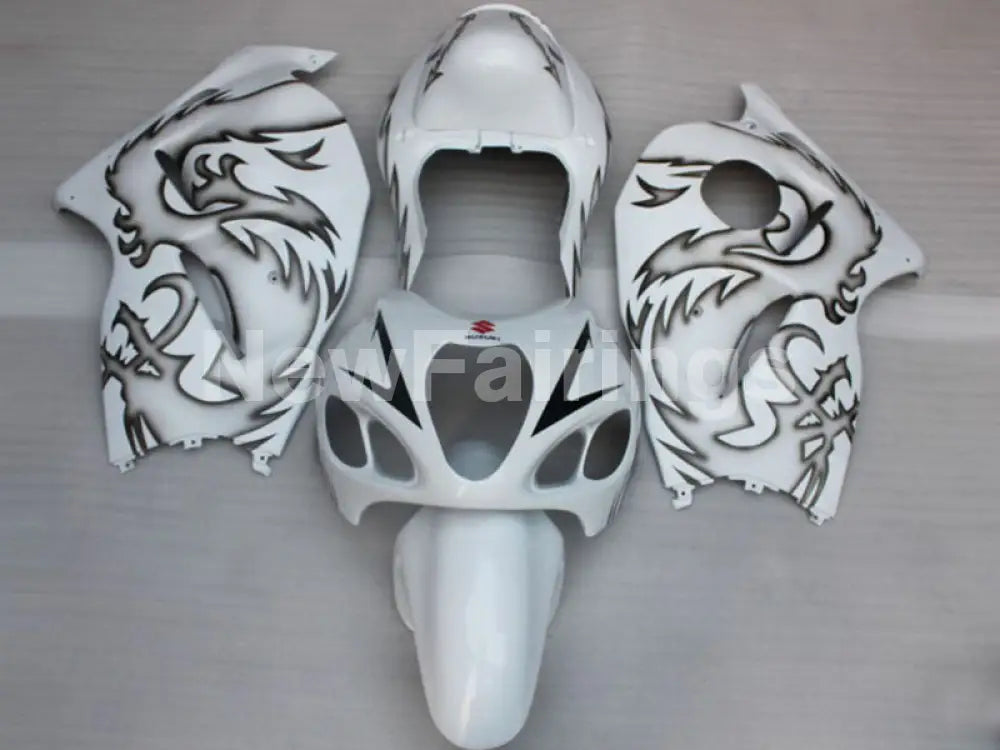 White and Black Dragon - GSX1300R Hayabusa 99-07 Fairing