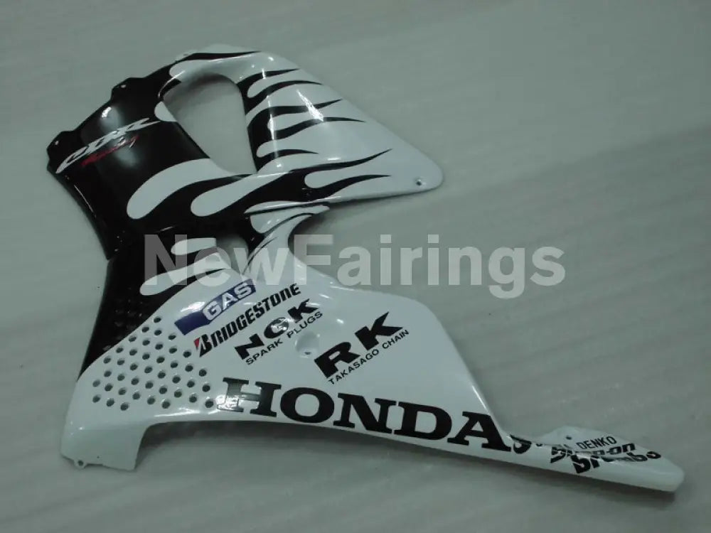 White and Black Flame - CBR 900 RR 94-95 Fairing Kit -