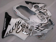 Laden Sie das Bild in den Galerie-Viewer, White and Black Flame - CBR600 F4 99-00 Fairing Kit -