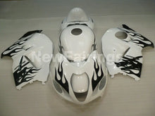 Laden Sie das Bild in den Galerie-Viewer, White and Black Flame - GSX1300R Hayabusa 99-07 Fairing Kit