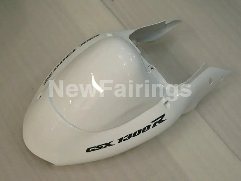 White and Black Flame - GSX1300R Hayabusa 99-07 Fairing Kit