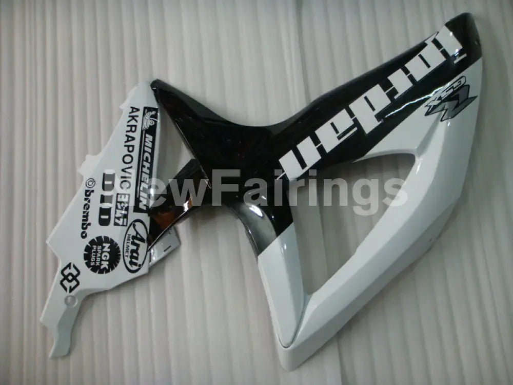 White and Black Jordan - GSX-R600 08-10 Fairing Kit