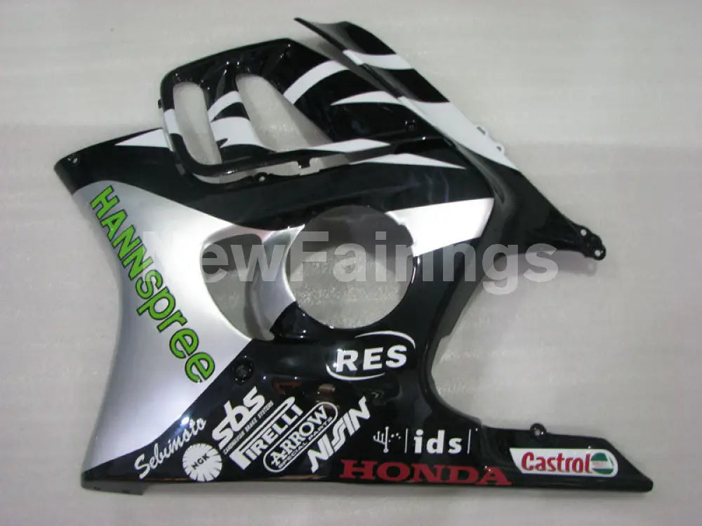 White and Black Silver HANN Spree - CBR600 F3 97-98 Fairing