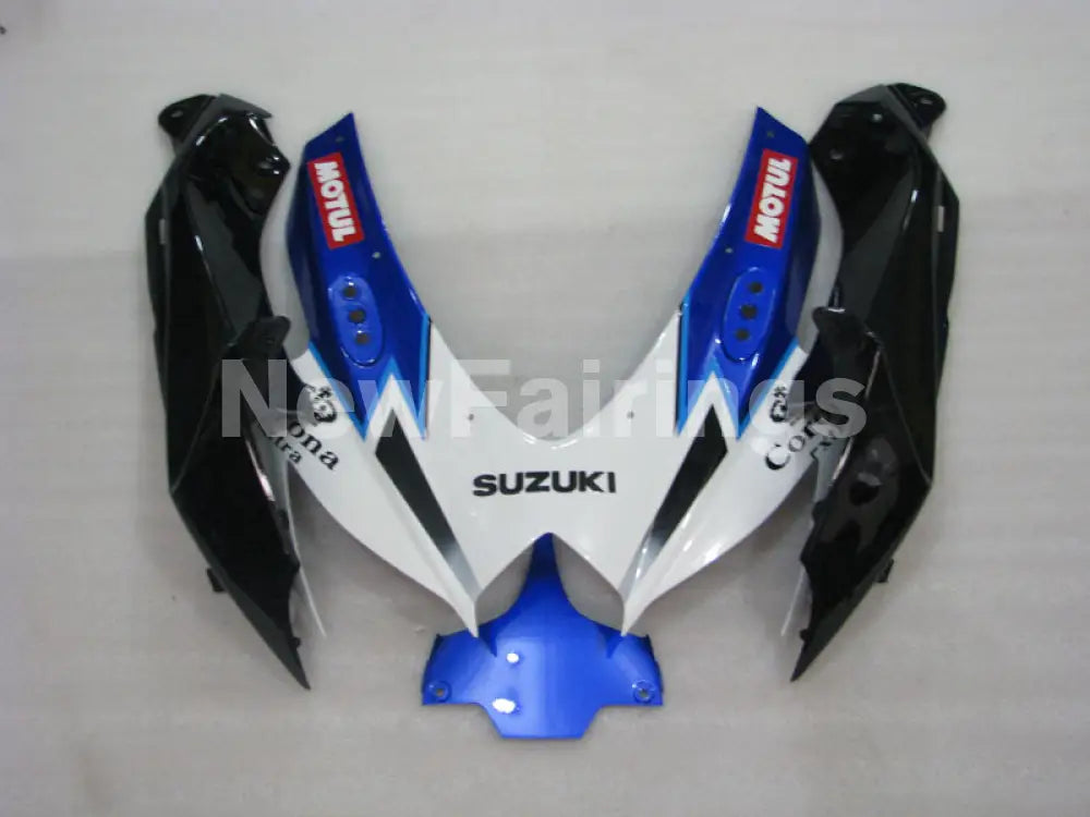 White and Blue Corona - GSX-R600 08-10 Fairing Kit