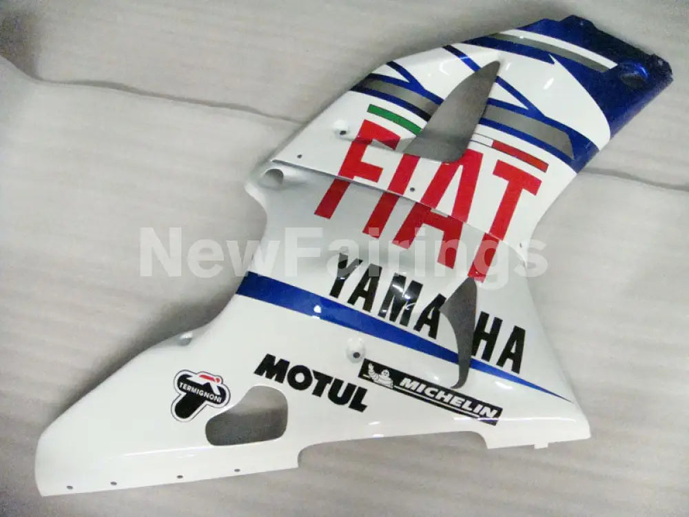 White and Blue FIAT - YZF-R1 00-01 Fairing Kit - Vehicles &