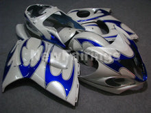 Laden Sie das Bild in den Galerie-Viewer, White and Blue Flame - GSX1300R Hayabusa 08-20 Fairing Kit