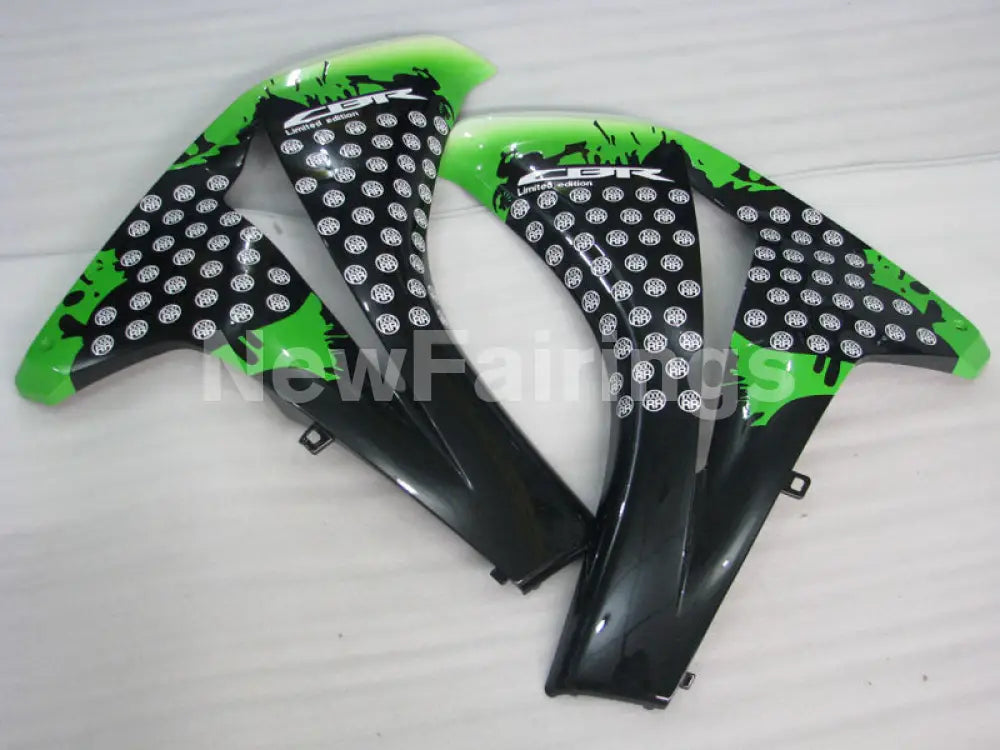 White and Green Black Motorcycle - CBR1000RR 08-11 Fairing