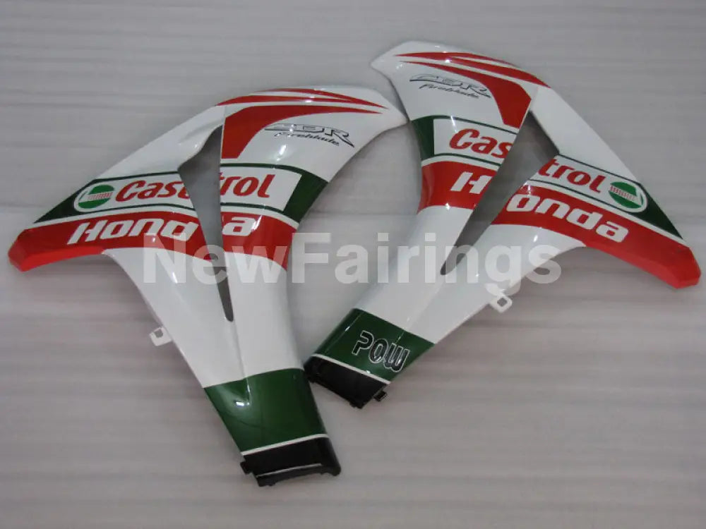 White and Red Green Castrol - CBR1000RR 08-11 Fairing Kit -