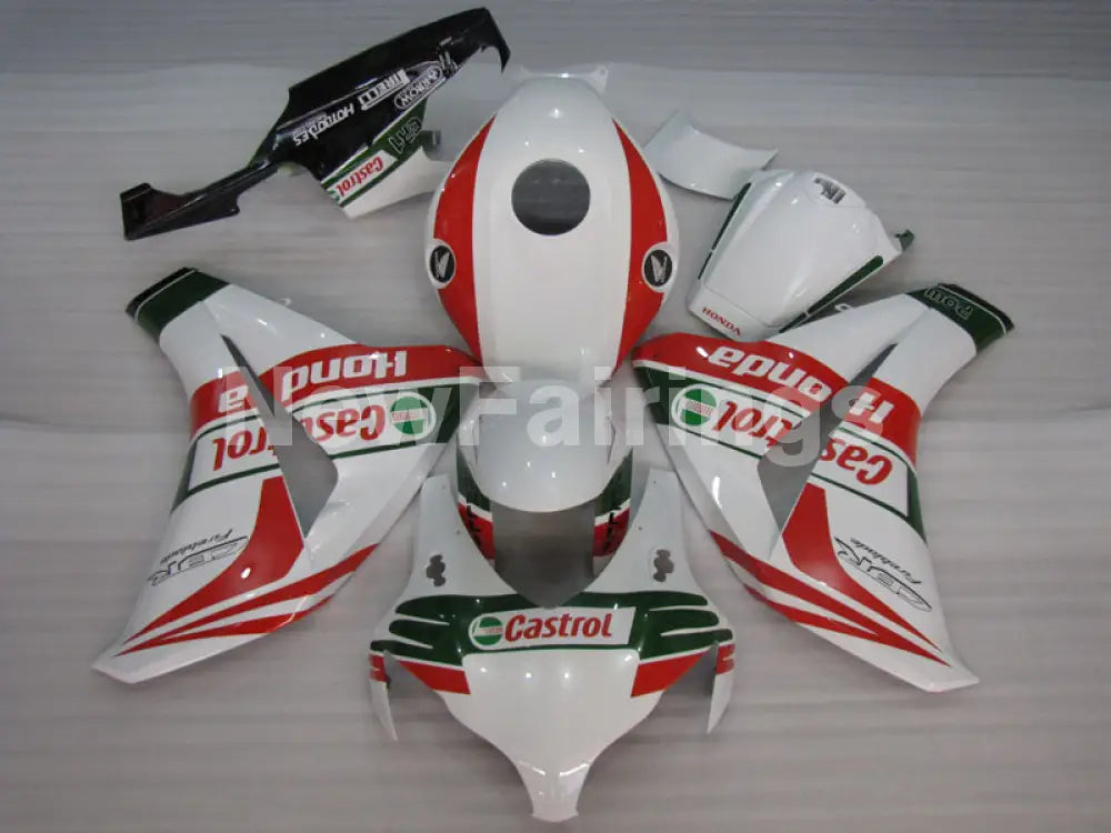 White and Red Green Castrol - CBR1000RR 08-11 Fairing Kit -