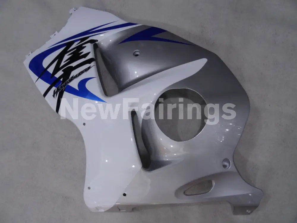 White and Silver Blue Factory Style - GSX1300R Hayabusa